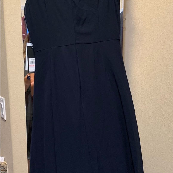 Karl Lagerfeld long navy dress size 10 NWT - Picture 2 of 12